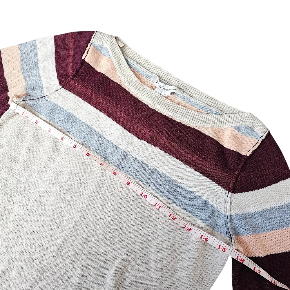 BCBGeneration Colorblock Boat Neck Sweater - Size M - Picture 5 of 11